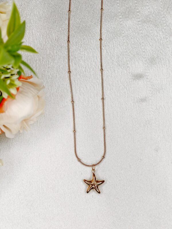 Simple chain with star locket