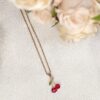 Anti Tarnish Chain With Red cherry Pendant