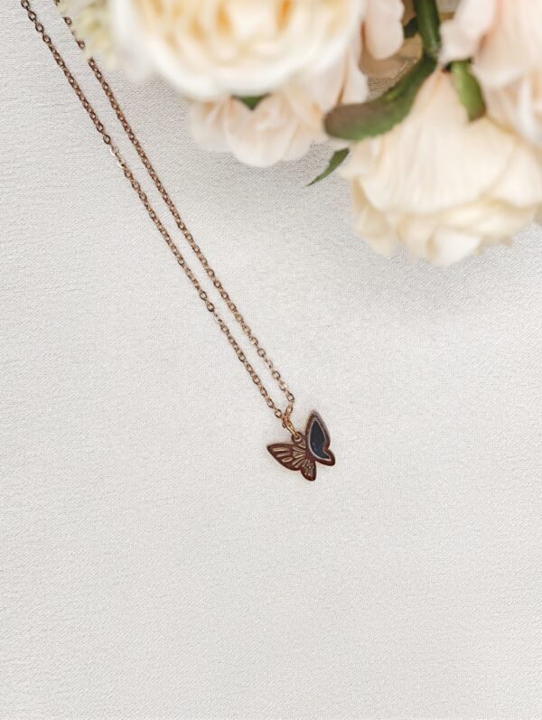 Elegant Butterfly Wing Double-Sided Pendant