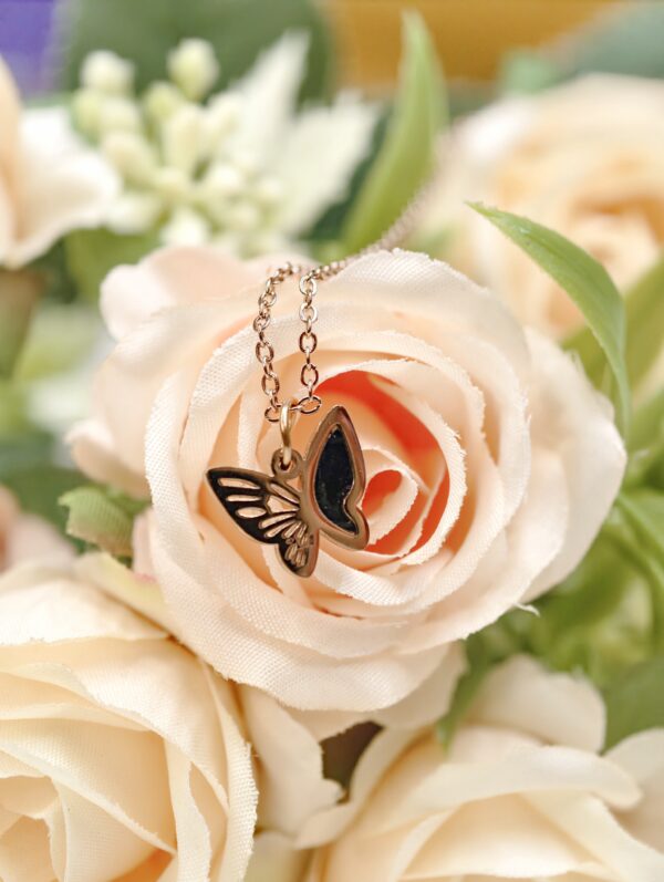 Elegant Butterfly Wing Double-Sided Pendant